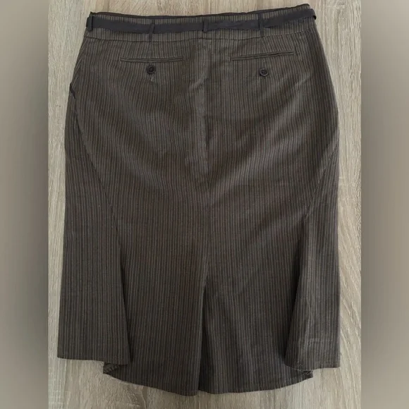 BCBGMAXAZRIA BROWN STRIPE SKIRT - Picture 2 of 4